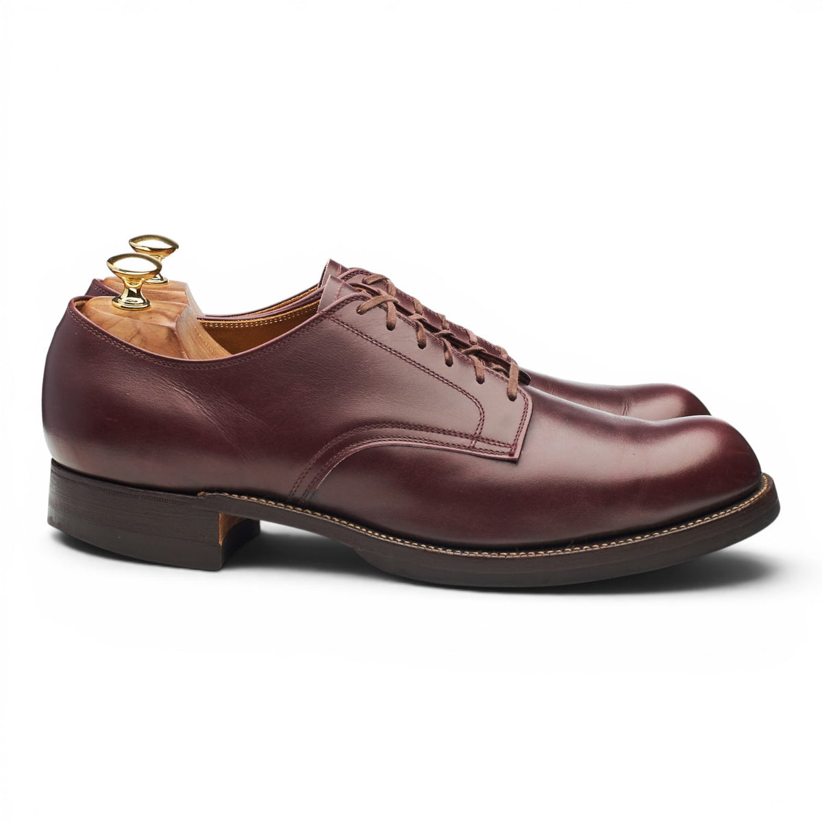 'Lot 3037' Burgundy Leather Derby UK 10.5