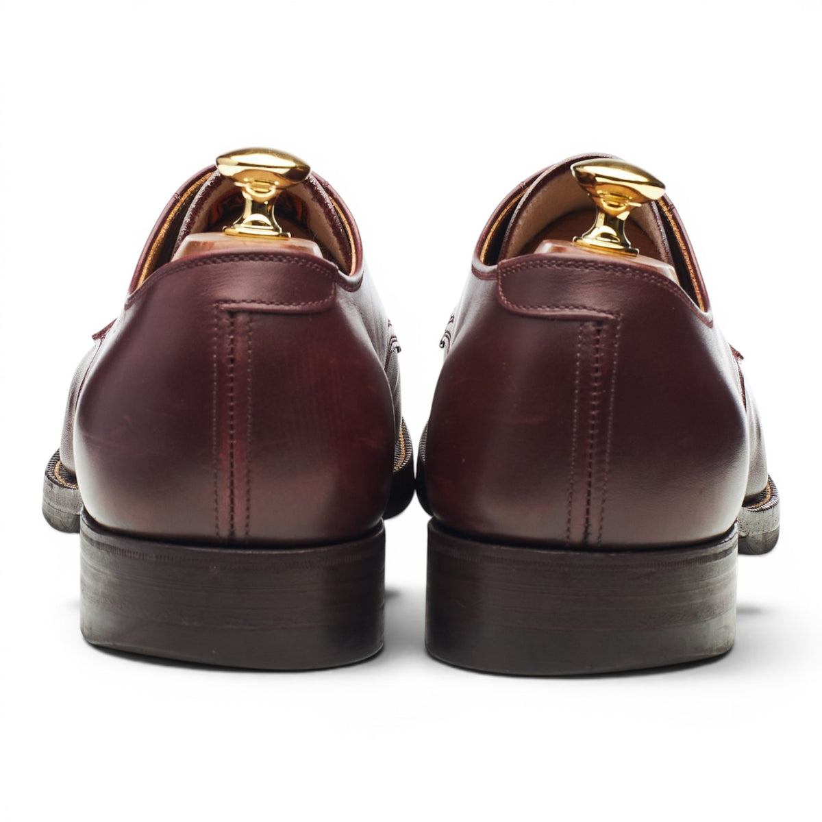 'Lot 3037' Burgundy Leather Derby UK 10.5