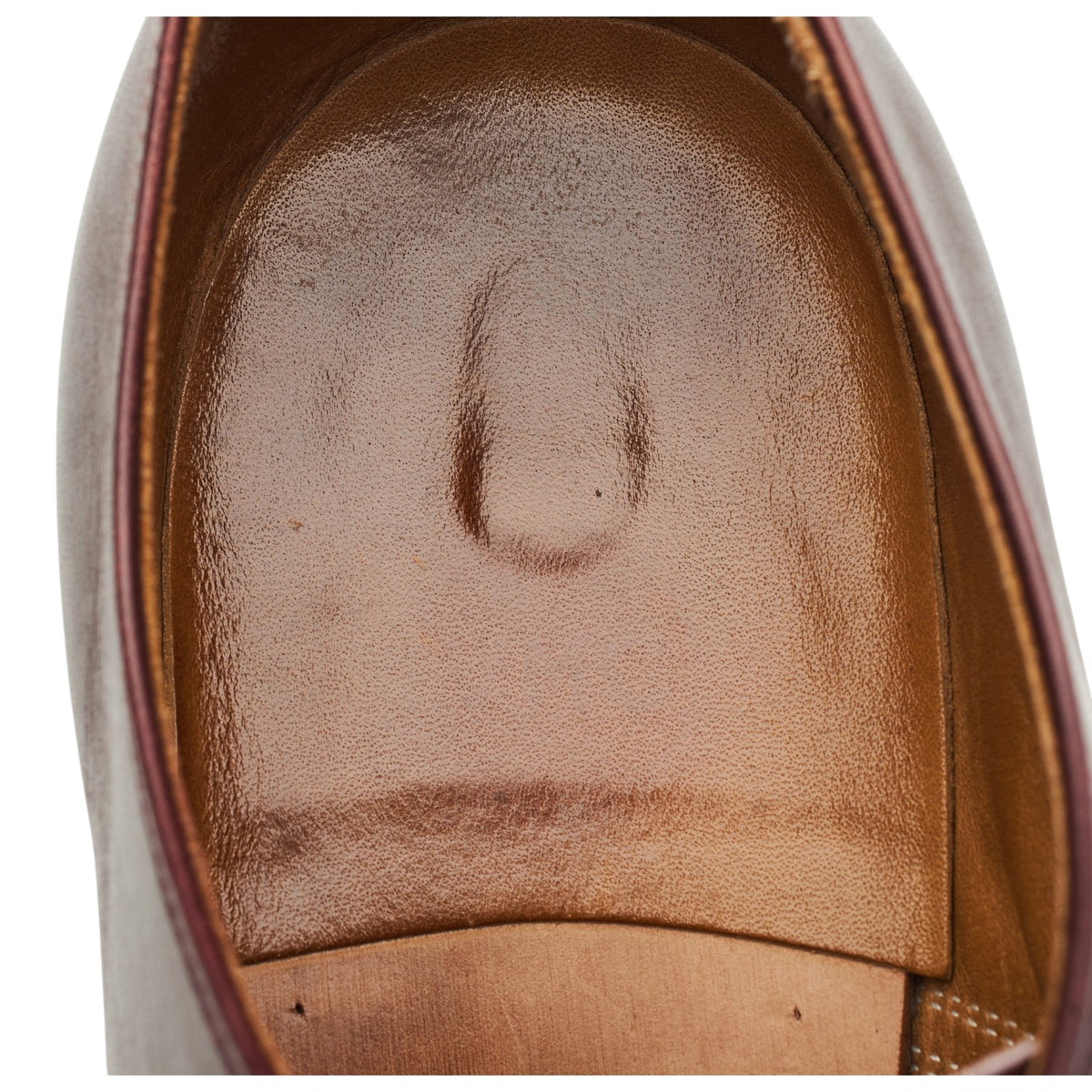 'Lot 3037' Burgundy Leather Derby UK 10.5