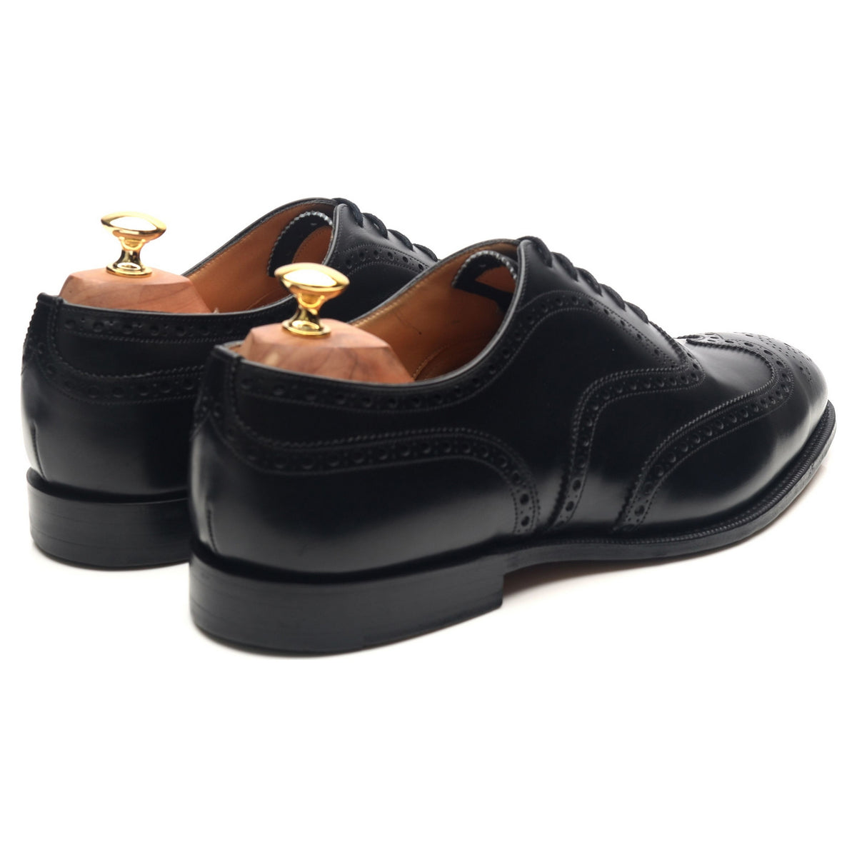 &#39;Chetwynd&#39; Black Leather Brogues UK 9.5 H