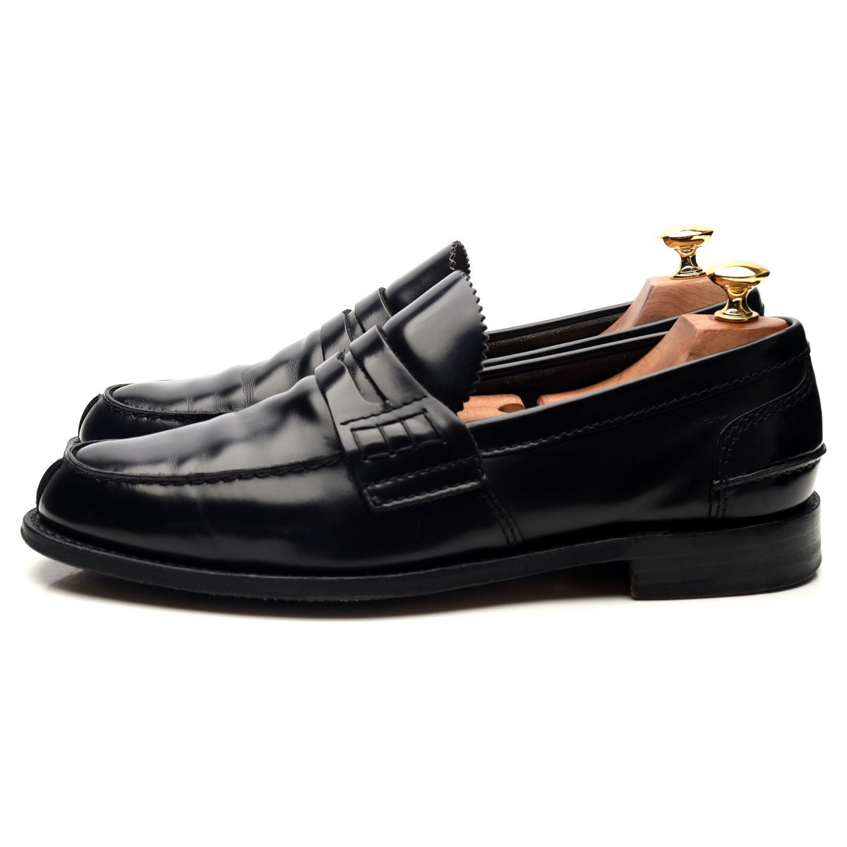 &#39;Tunbridge&#39; Black Leather Loafers UK 9 G