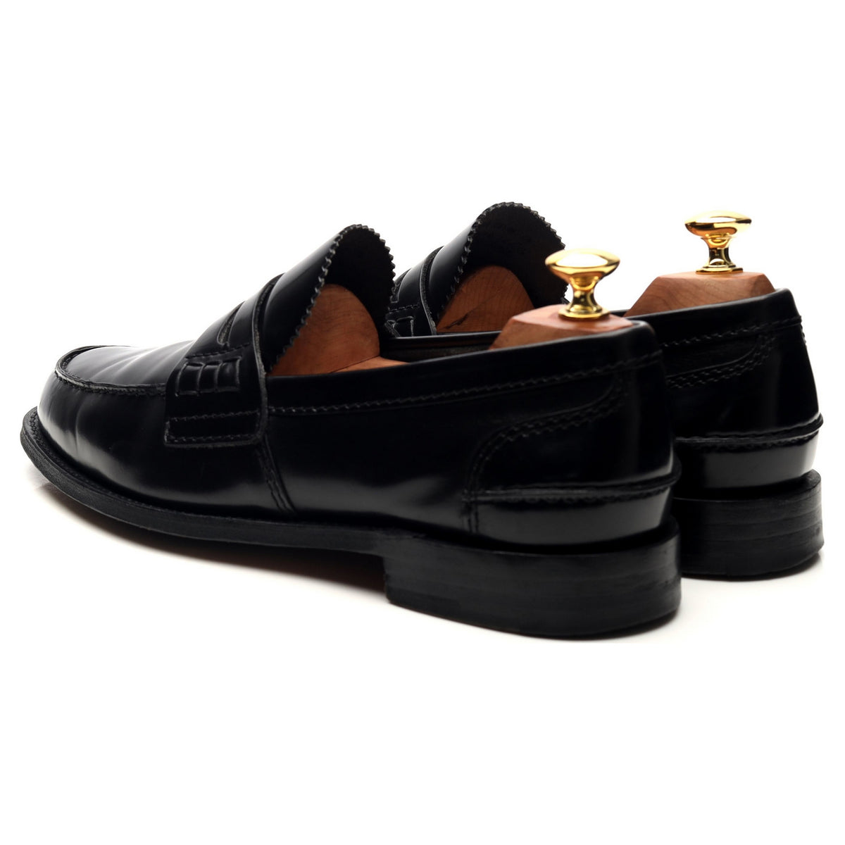 &#39;Tunbridge&#39; Black Leather Loafers UK 9 G