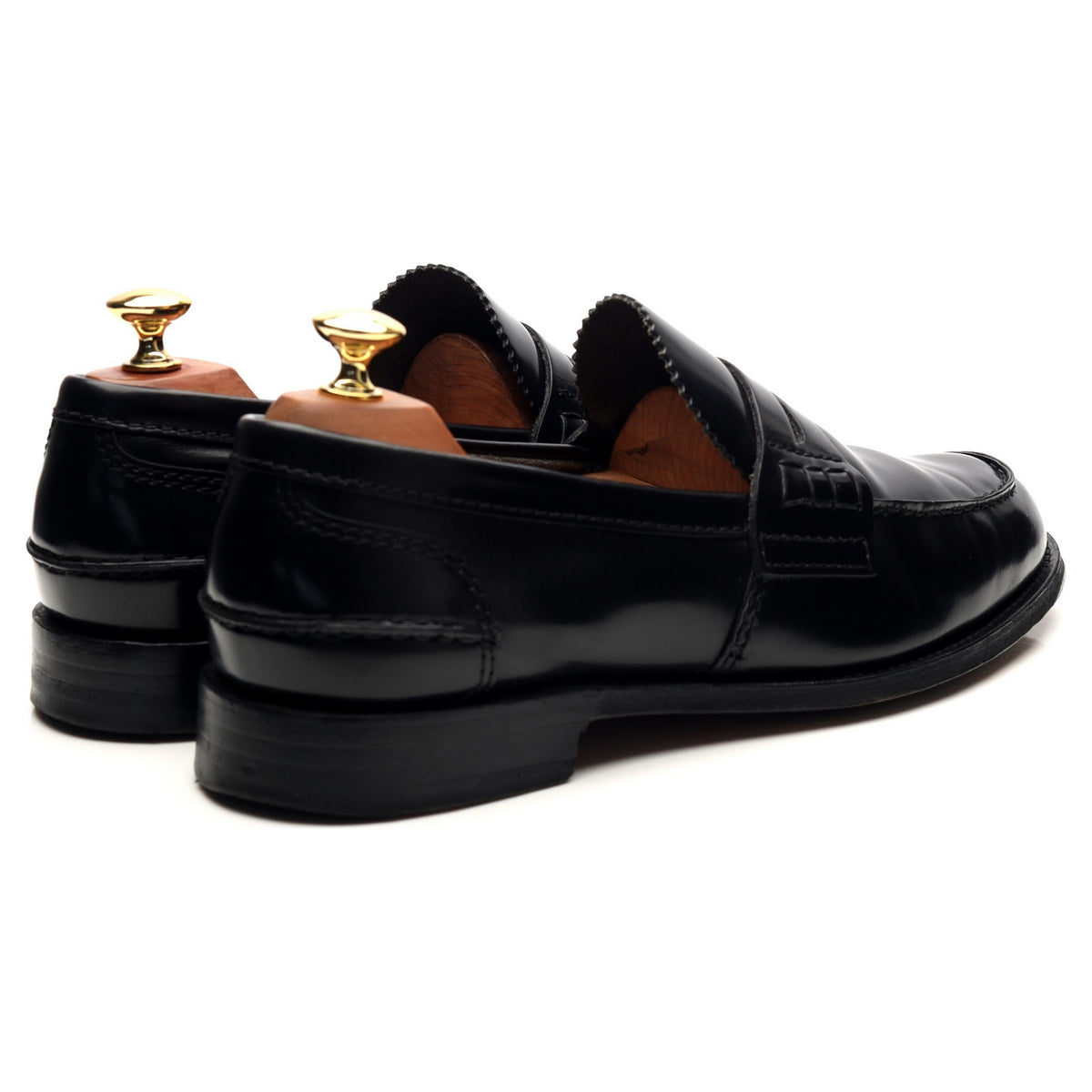 &#39;Tunbridge&#39; Black Leather Loafers UK 9 G