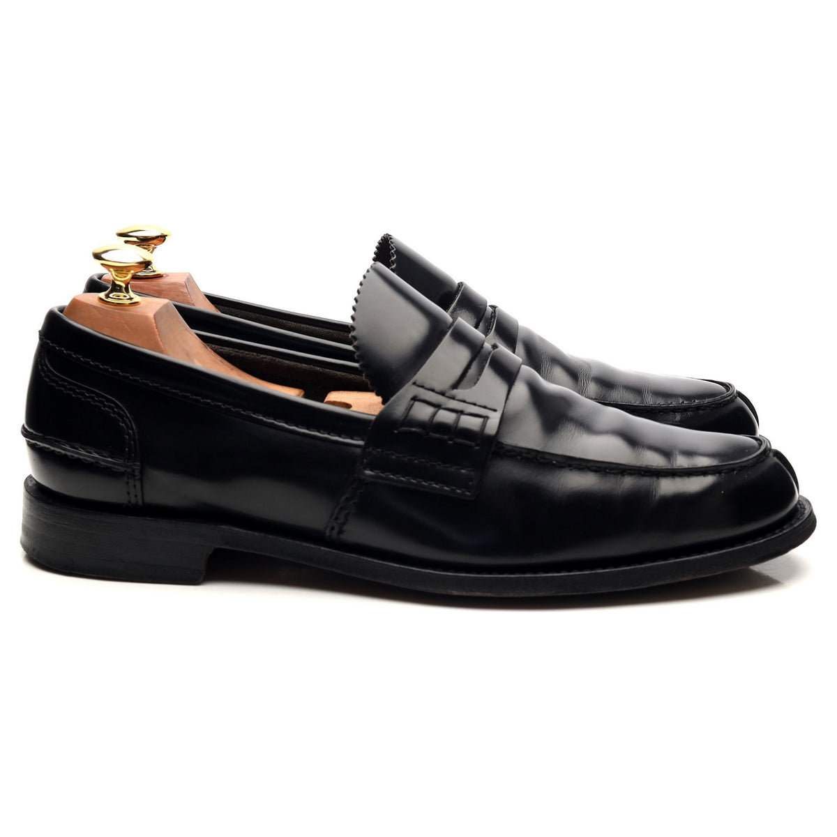 &#39;Tunbridge&#39; Black Leather Loafers UK 9 G