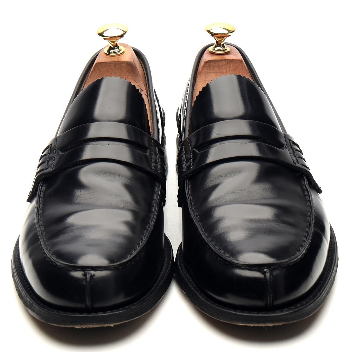 &#39;Tunbridge&#39; Black Leather Loafers UK 9 G