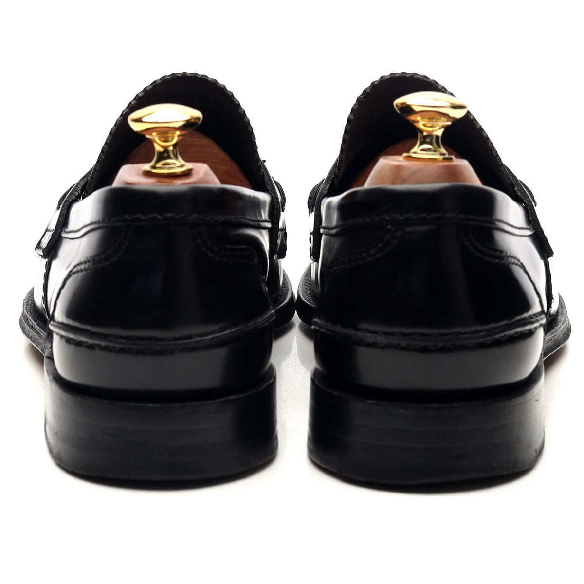 &#39;Tunbridge&#39; Black Leather Loafers UK 9 G