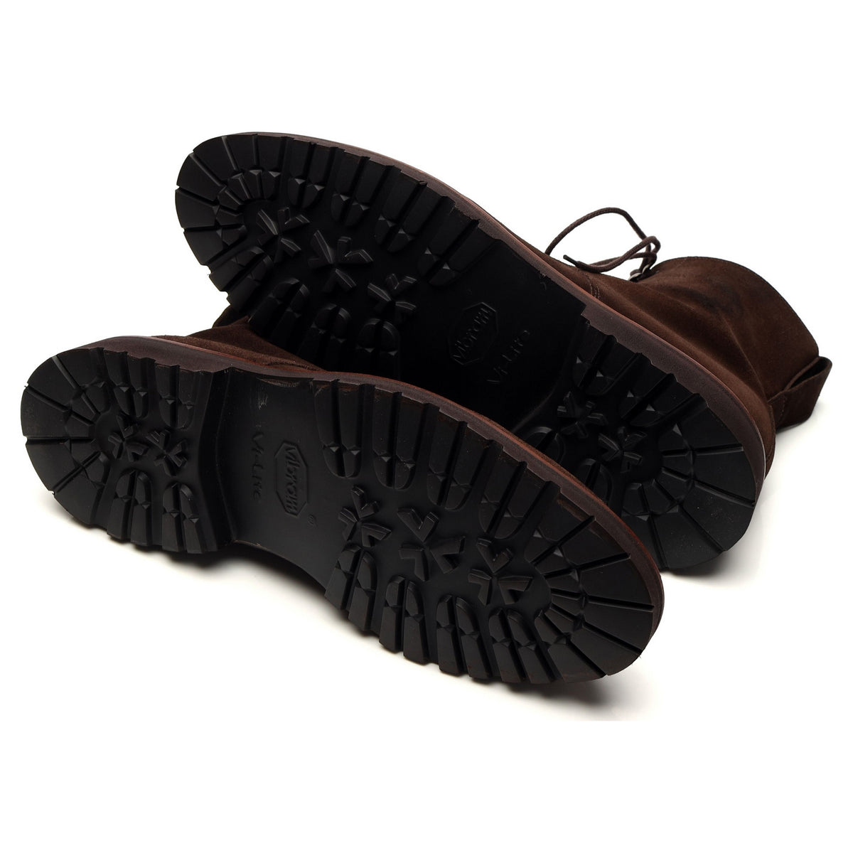 &#39;Shannon&#39; Dark Brown Suede Apron Boots UK 9.5 E