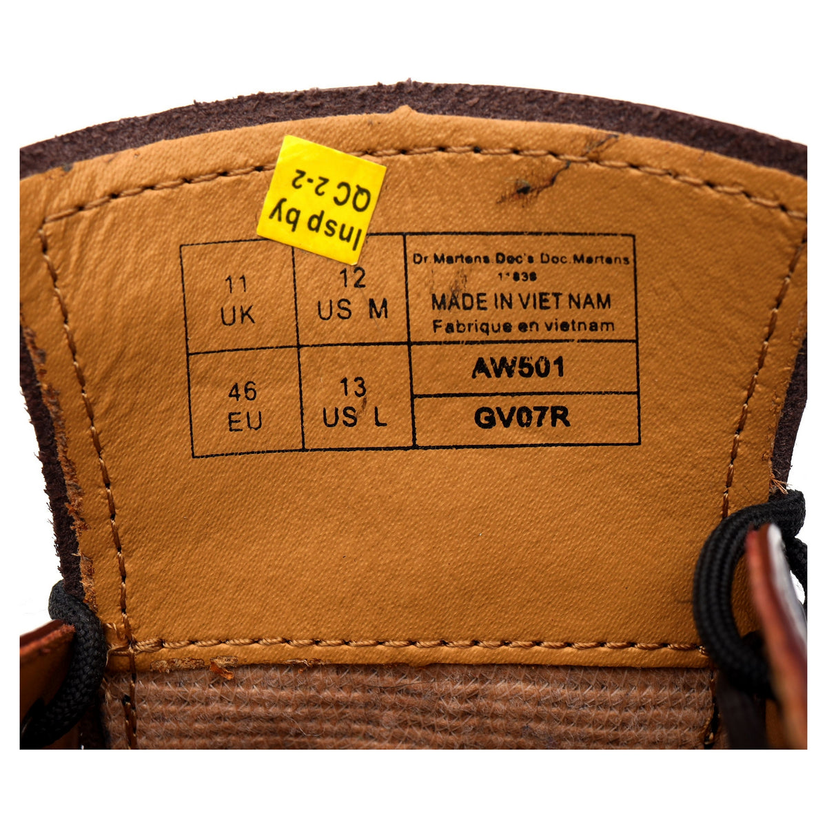&#39;1461&#39; Burgundy Leather Derby UK 11