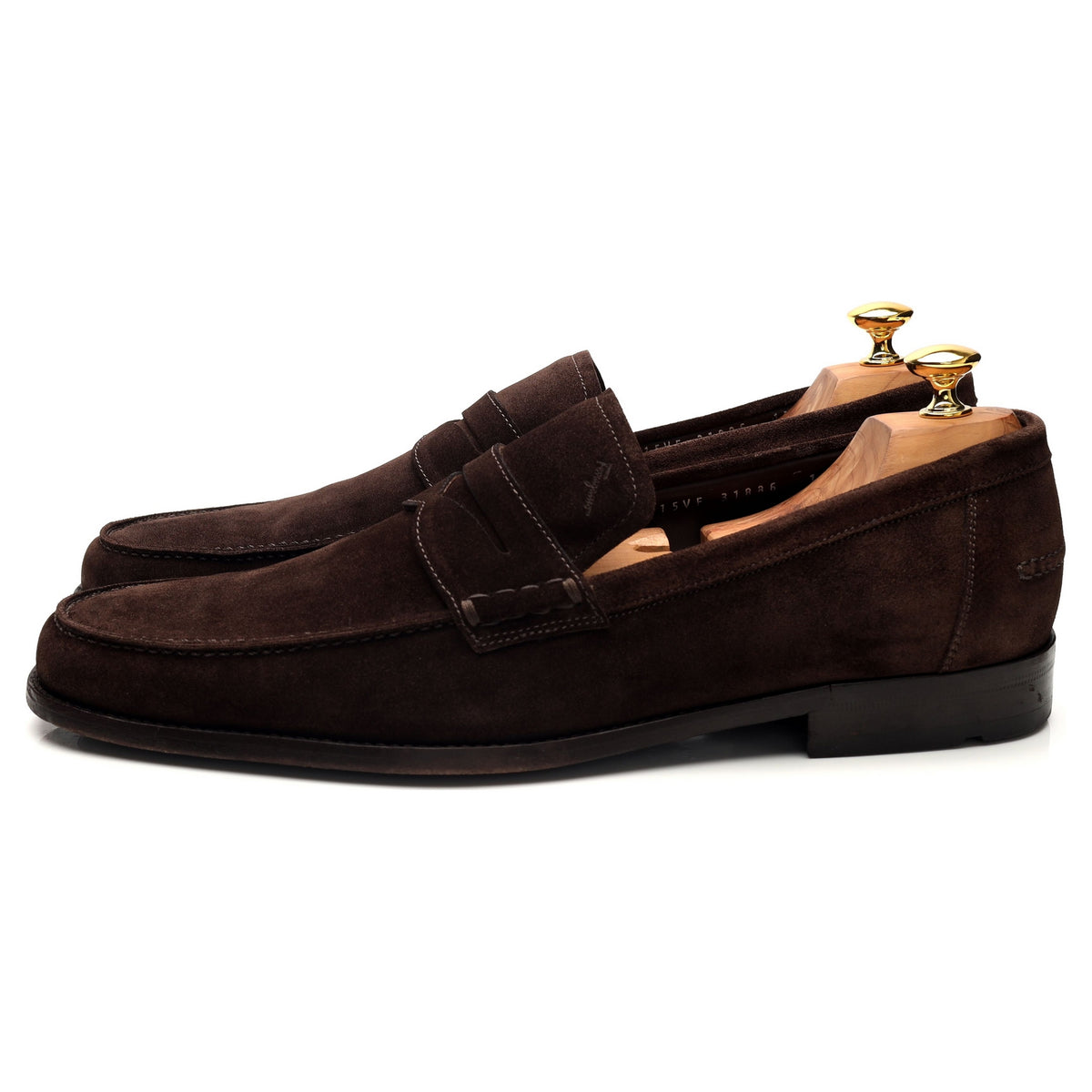 Dark Brown Suede Loafers UK 11.5