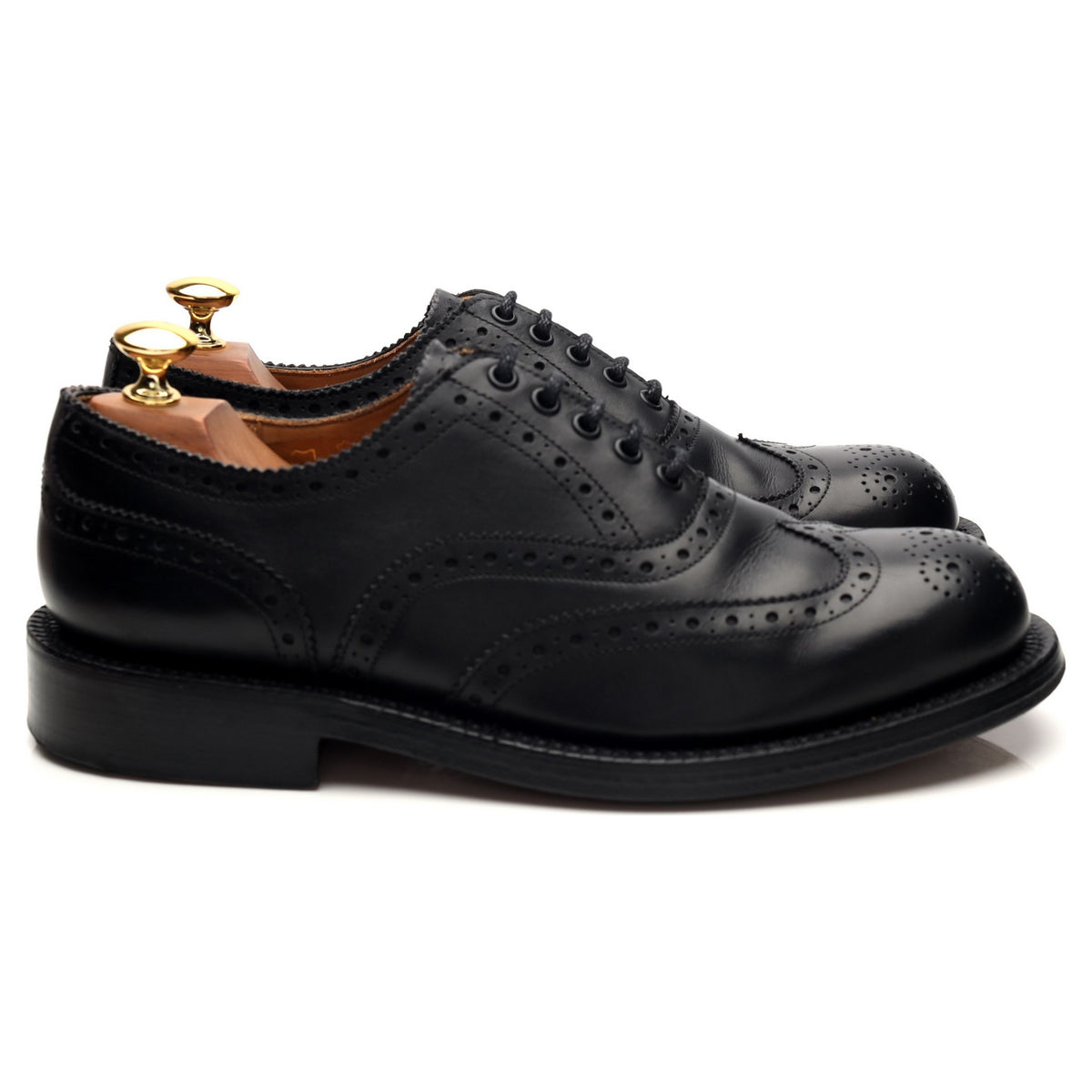G:One Black Leather Oxford Brogues UK 7 G