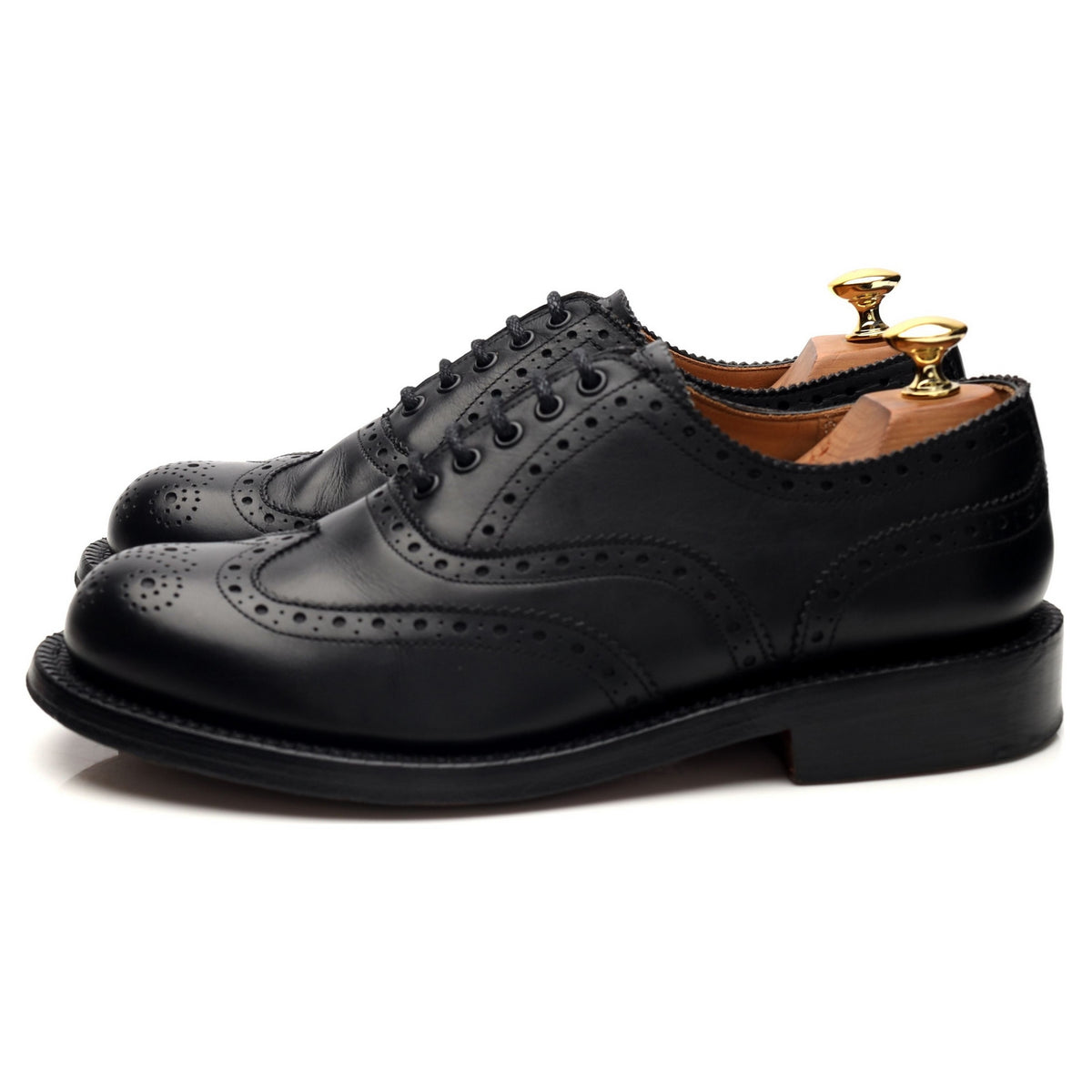 G:One Black Leather Oxford Brogues UK 7 G