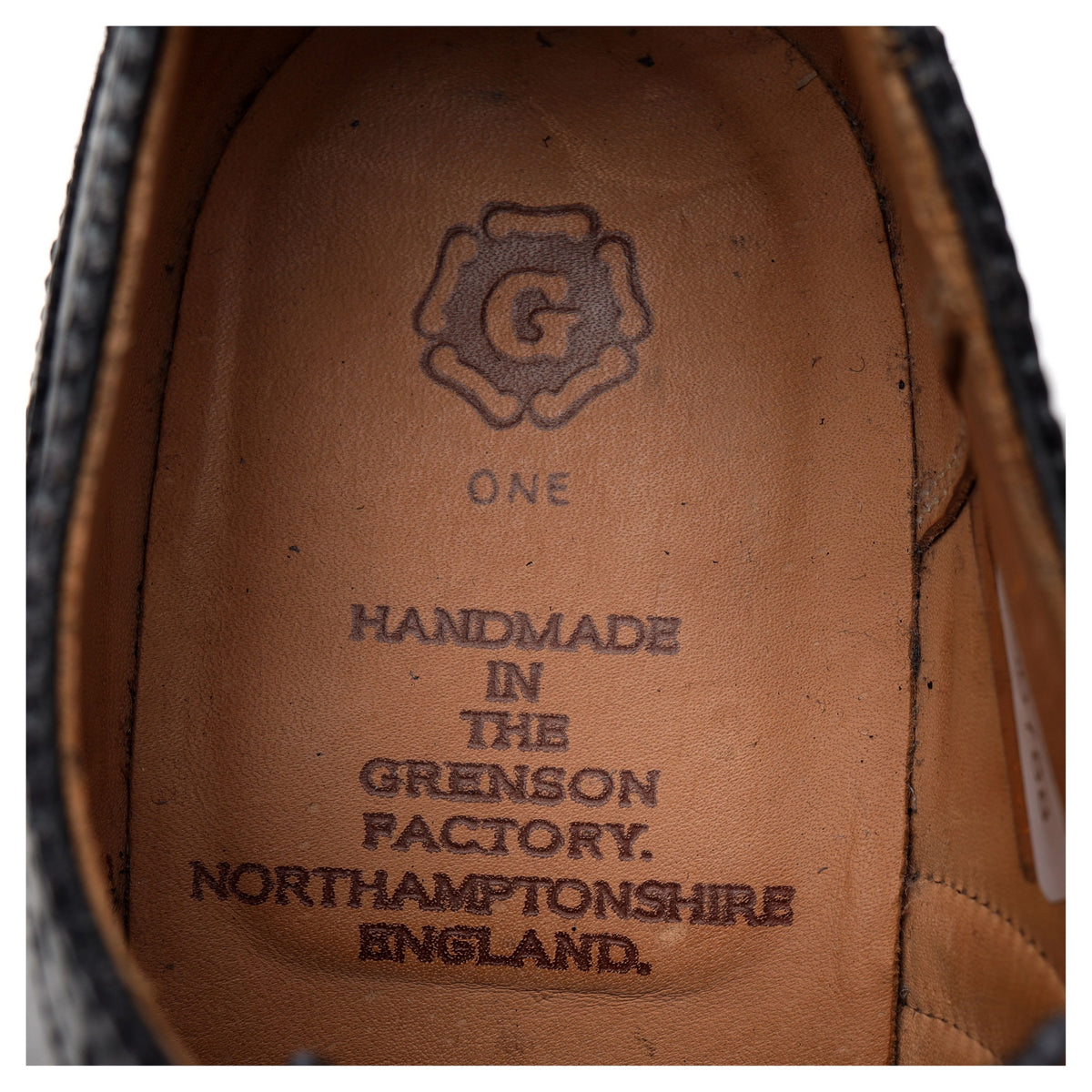 G:One Black Leather Oxford Brogues UK 7 G