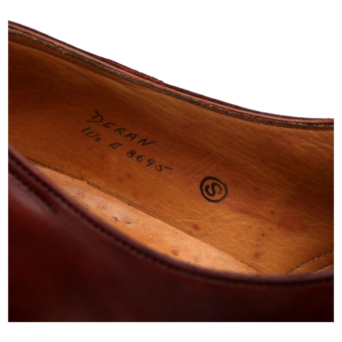 &#39;Deran&#39; Brown Leather Derby UK 11.5 E