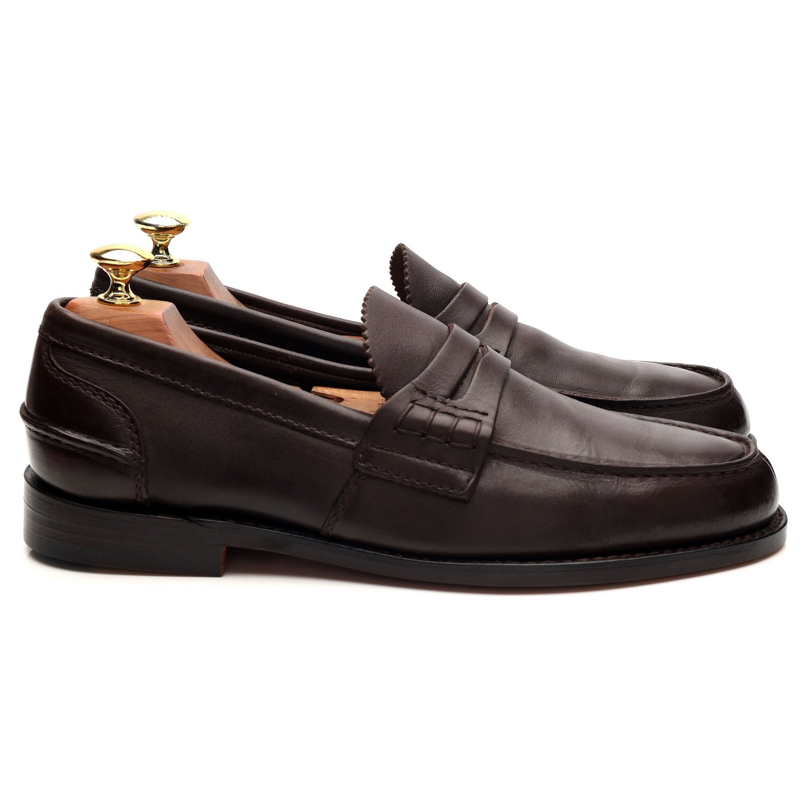 『church's』Brown Leather Moccasins Cognac Calf Leather Loafer | Church's