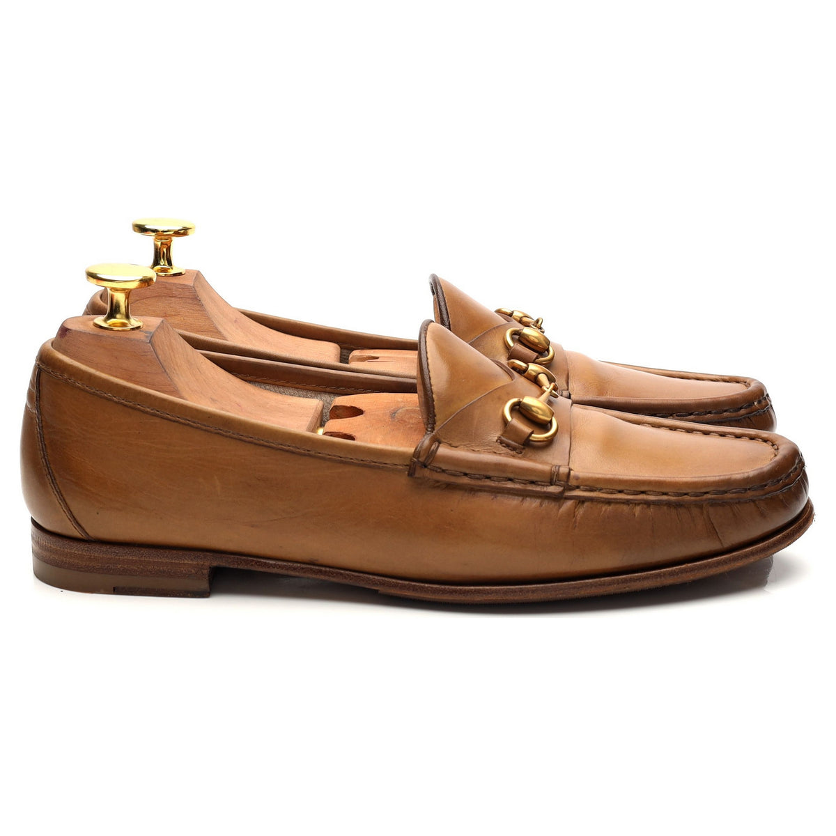 Women&#39;s &#39;Horsebit 1953&#39; Tan Brown Leather Loafers UK 3.5 EU 36.5