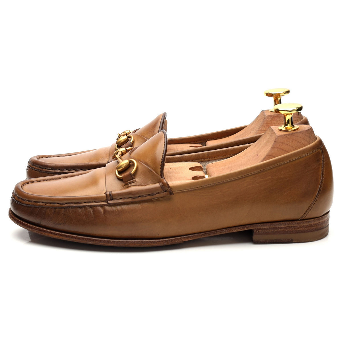 Women&#39;s &#39;Horsebit 1953&#39; Tan Brown Leather Loafers UK 3.5 EU 36.5
