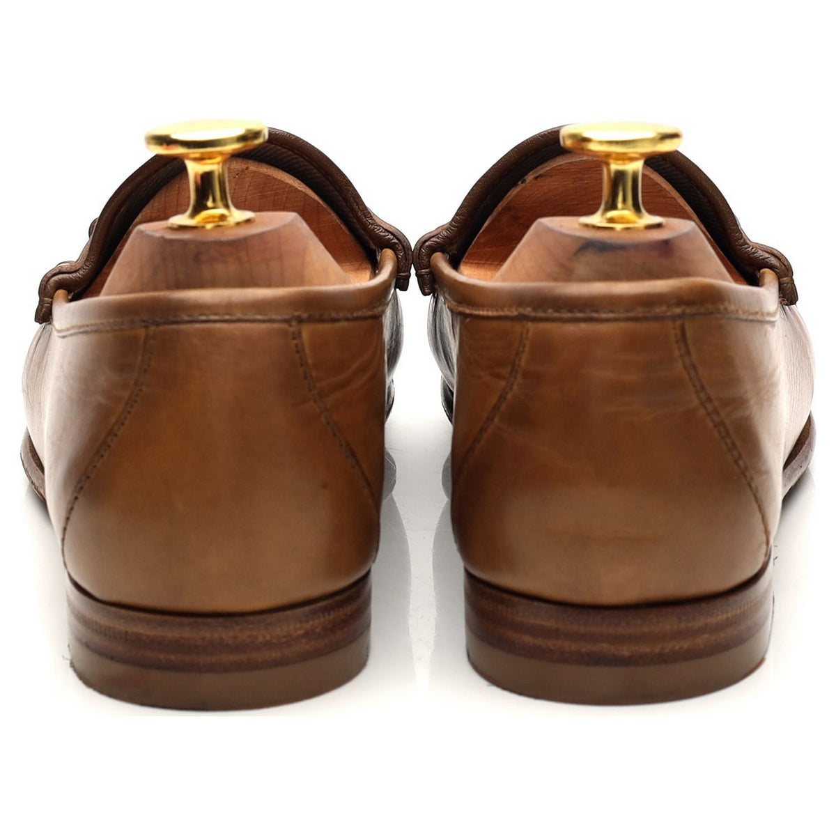 Women&#39;s &#39;Horsebit 1953&#39; Tan Brown Leather Loafers UK 3.5 EU 36.5