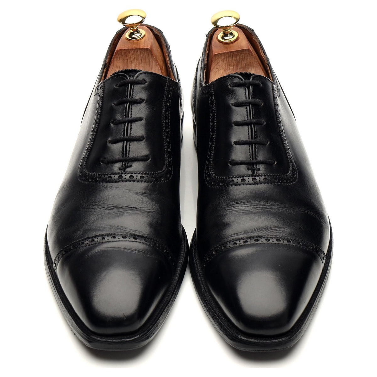 &#39;Westbourne&#39; Black Leather Oxford UK 8.5 E