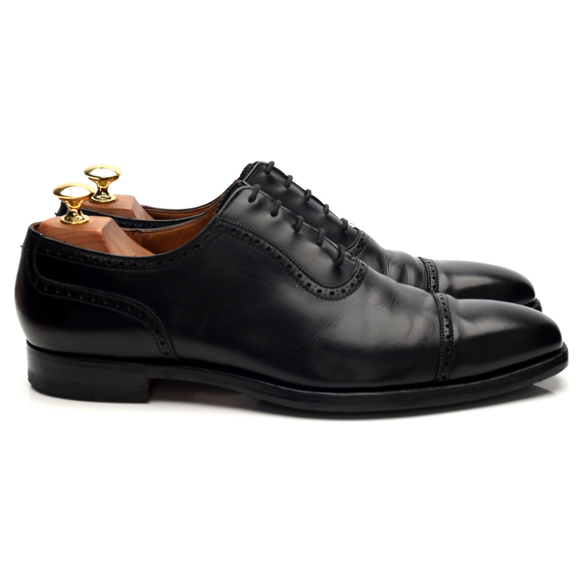&#39;Westbourne&#39; Black Leather Oxford UK 8.5 E