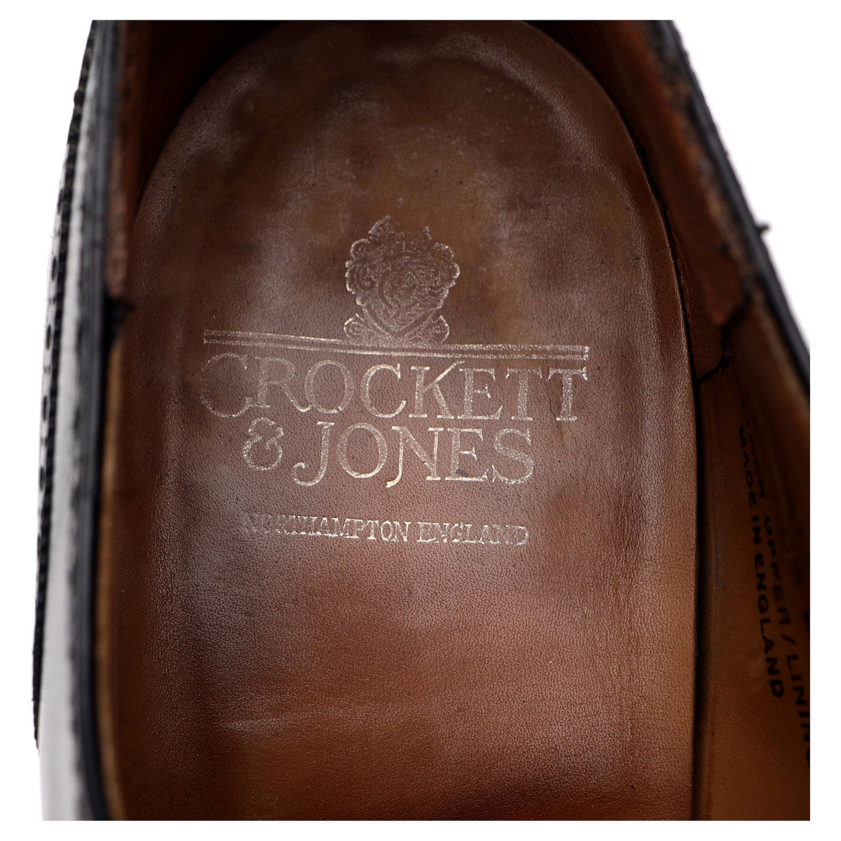 &#39;Westbourne&#39; Black Leather Oxford UK 8.5 E
