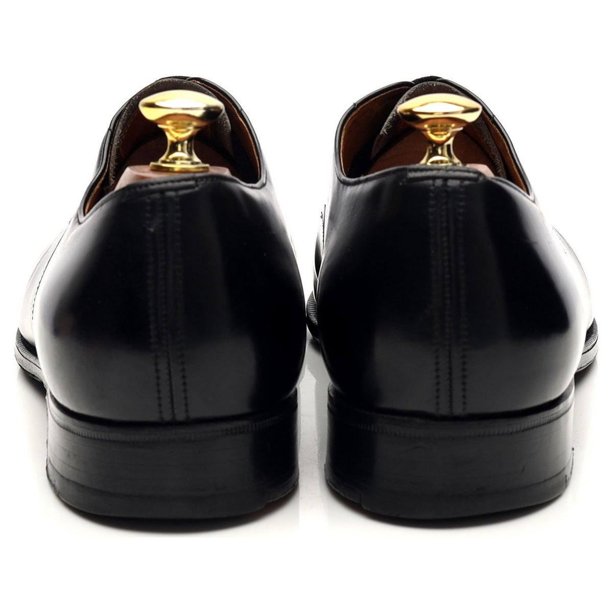 &#39;Balmoral&#39; Black Leather Oxford UK 8.5 F