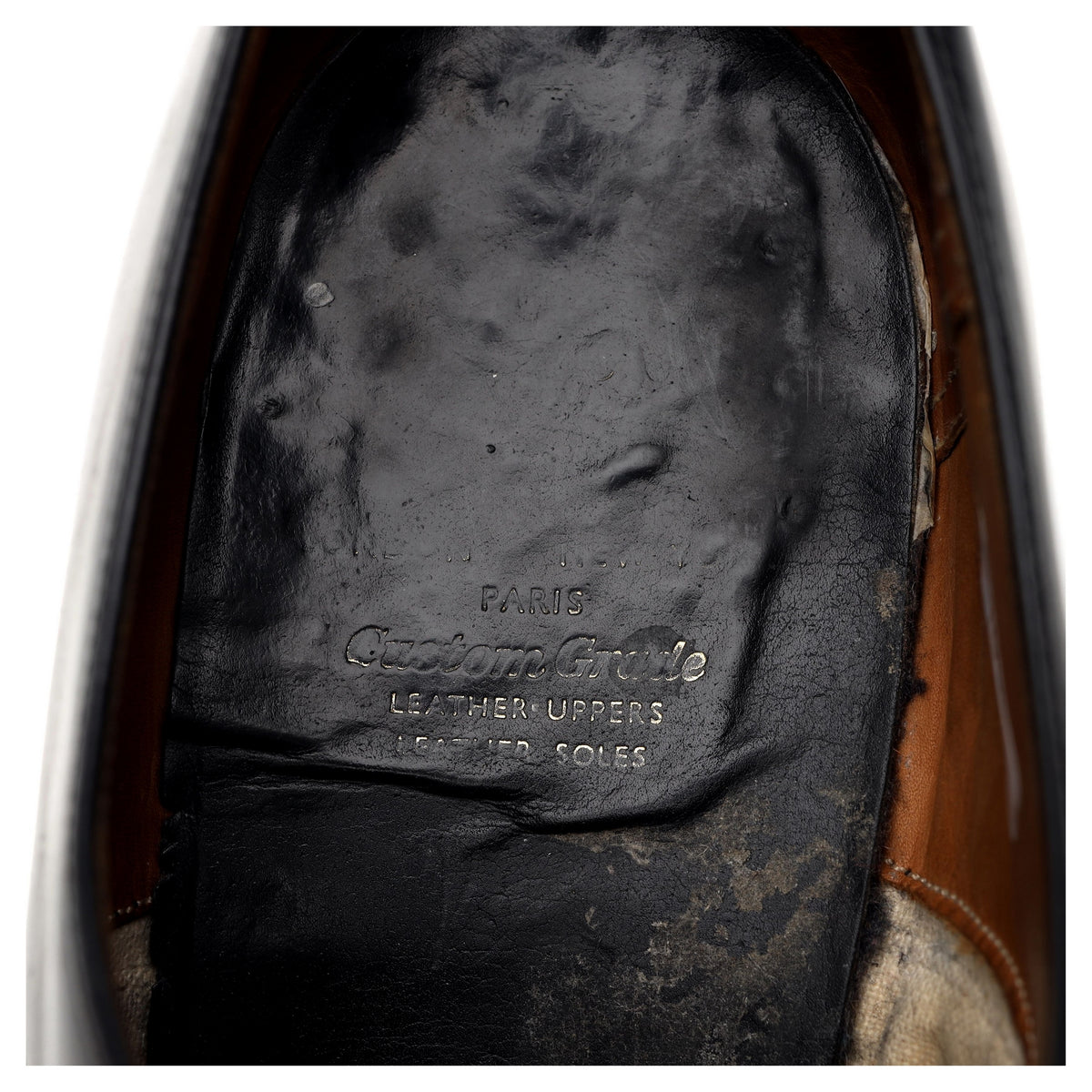 &#39;Barcroft&#39; Black Leather Oxford UK 10.5 F