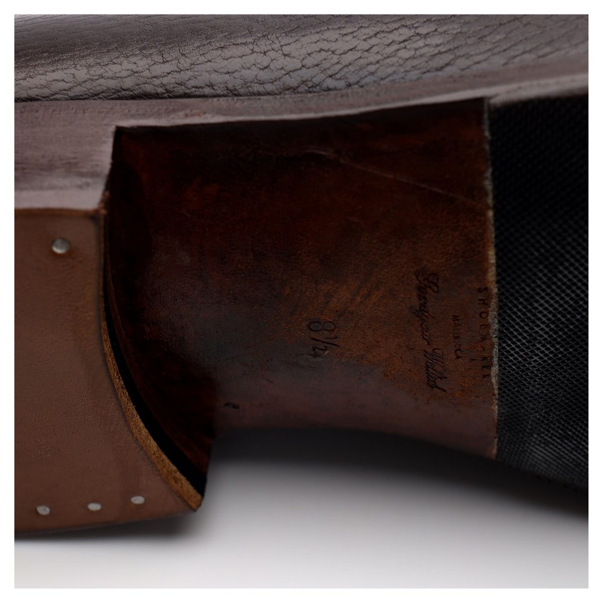 Dark Brown Leather Tassel Loafers UK 8.5 EE