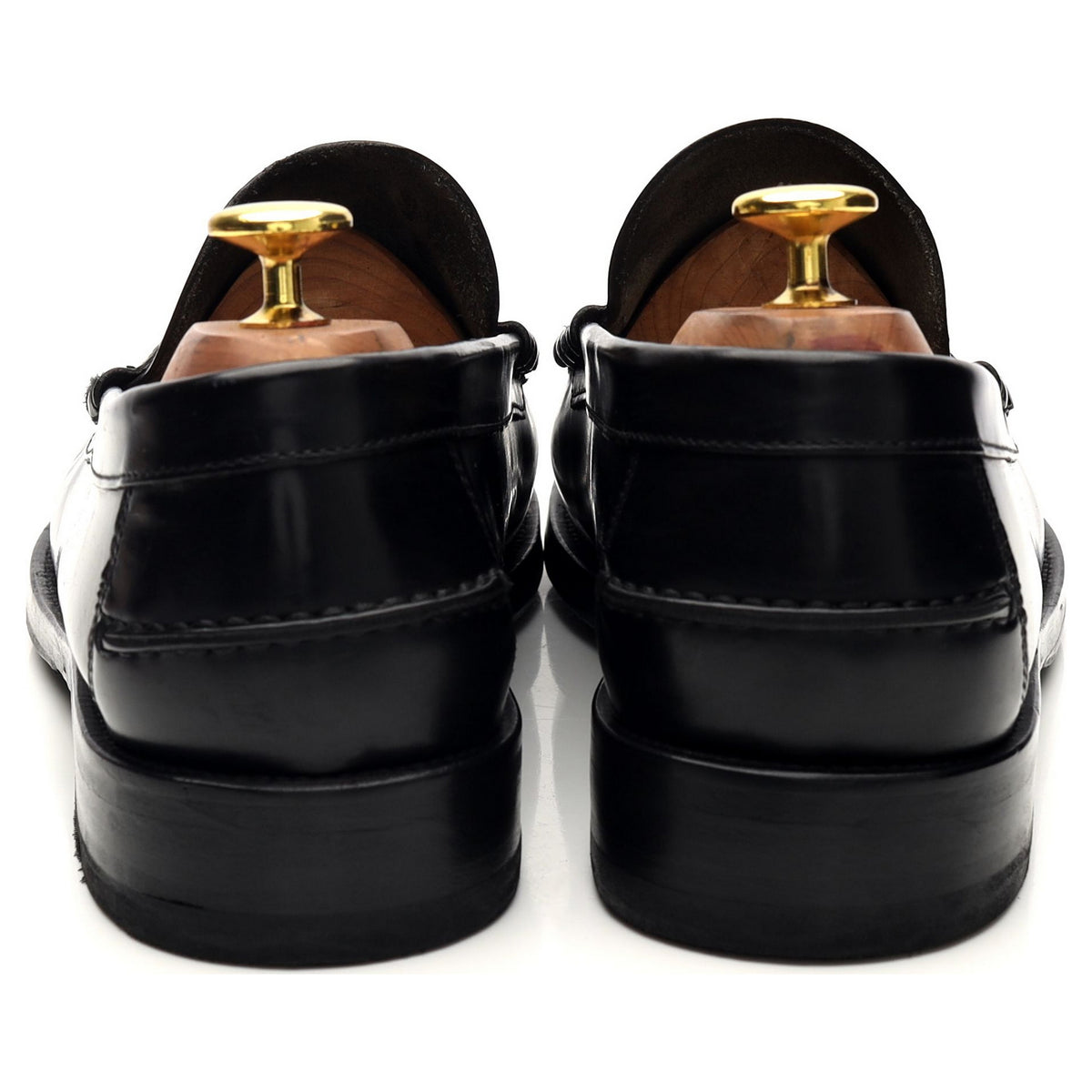&#39;Princeton&#39; Black Leather Loafers UK 8 F