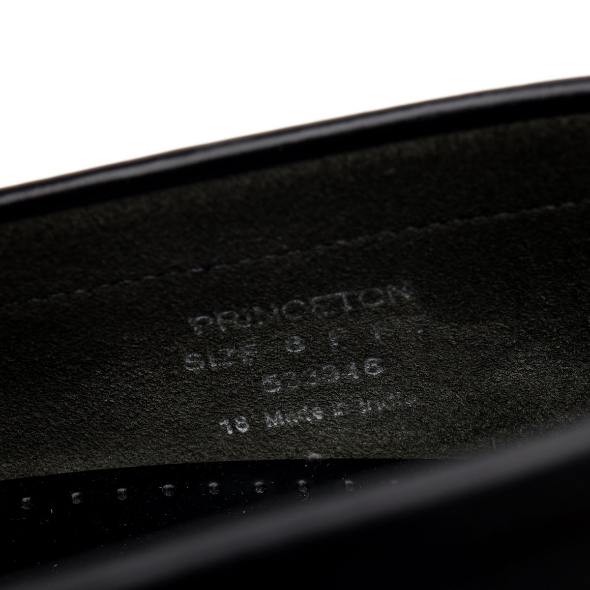 &#39;Princeton&#39; Black Leather Loafers UK 8 F