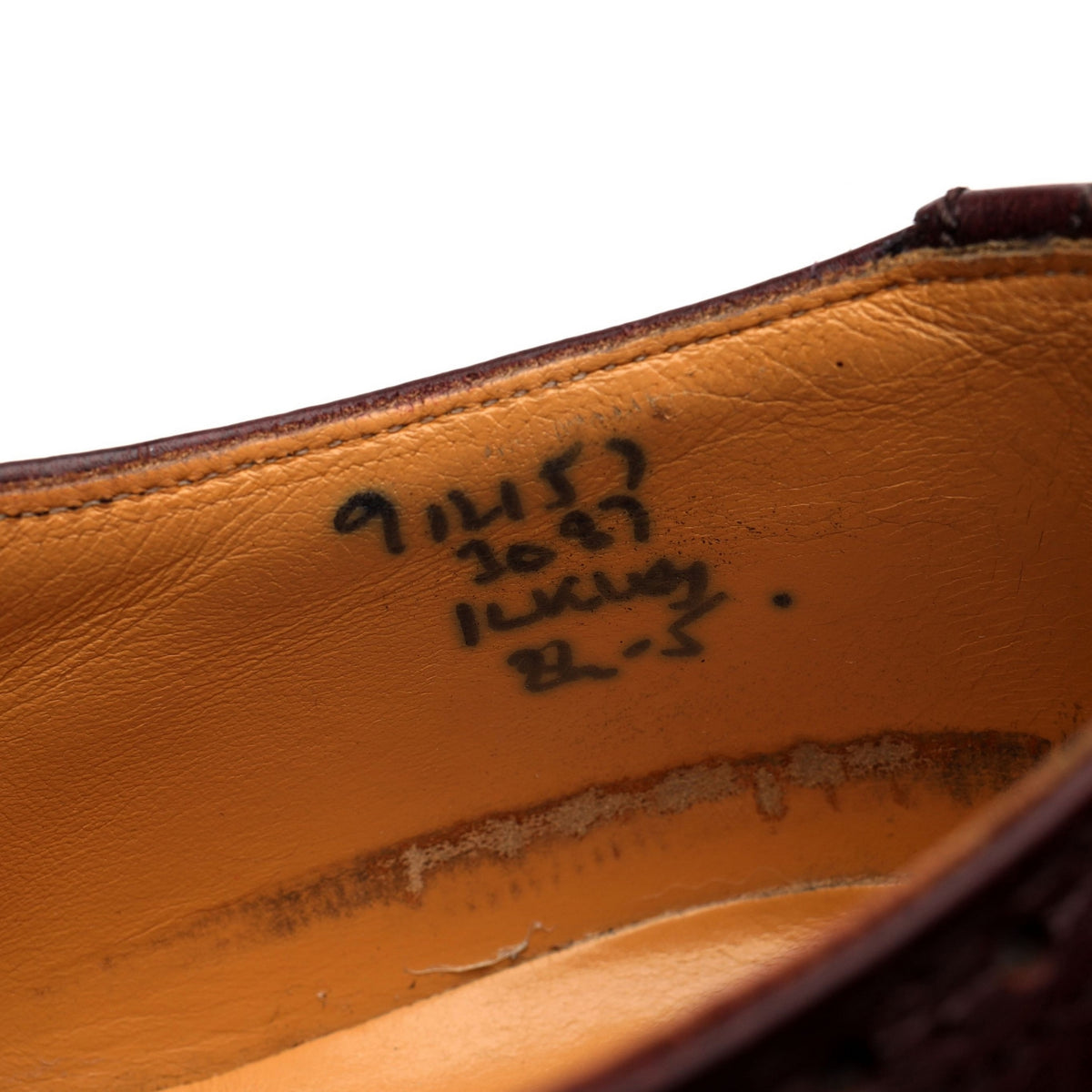 &#39;Ilkley&#39; Burgundy Leather Derby Brogues UK 8.5