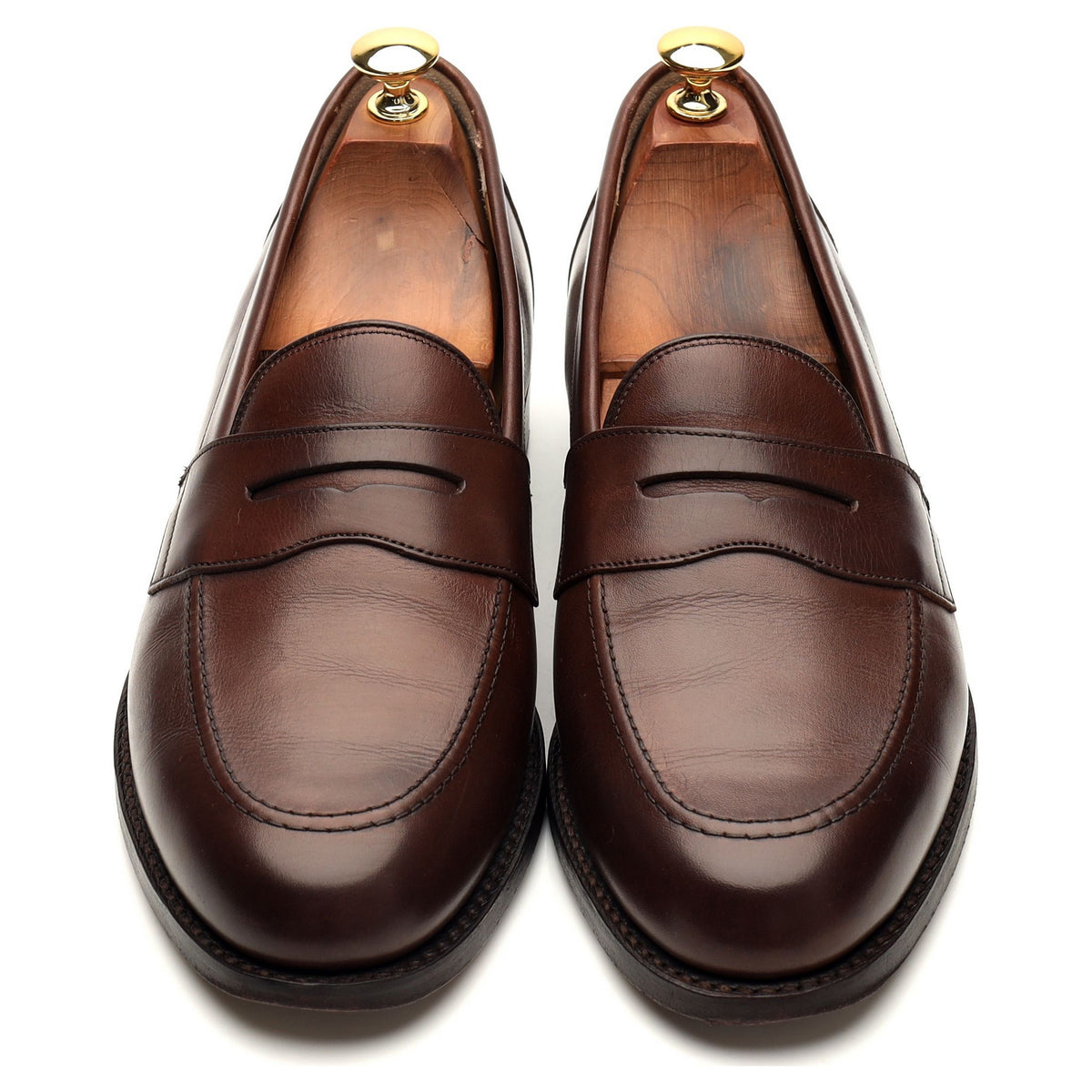 &#39;Portsmouth&#39; Brown Leather Loafers UK 9 F