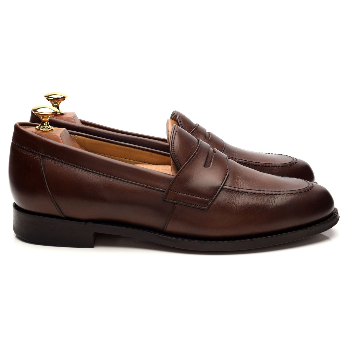 &#39;Portsmouth&#39; Brown Leather Loafers UK 9 F
