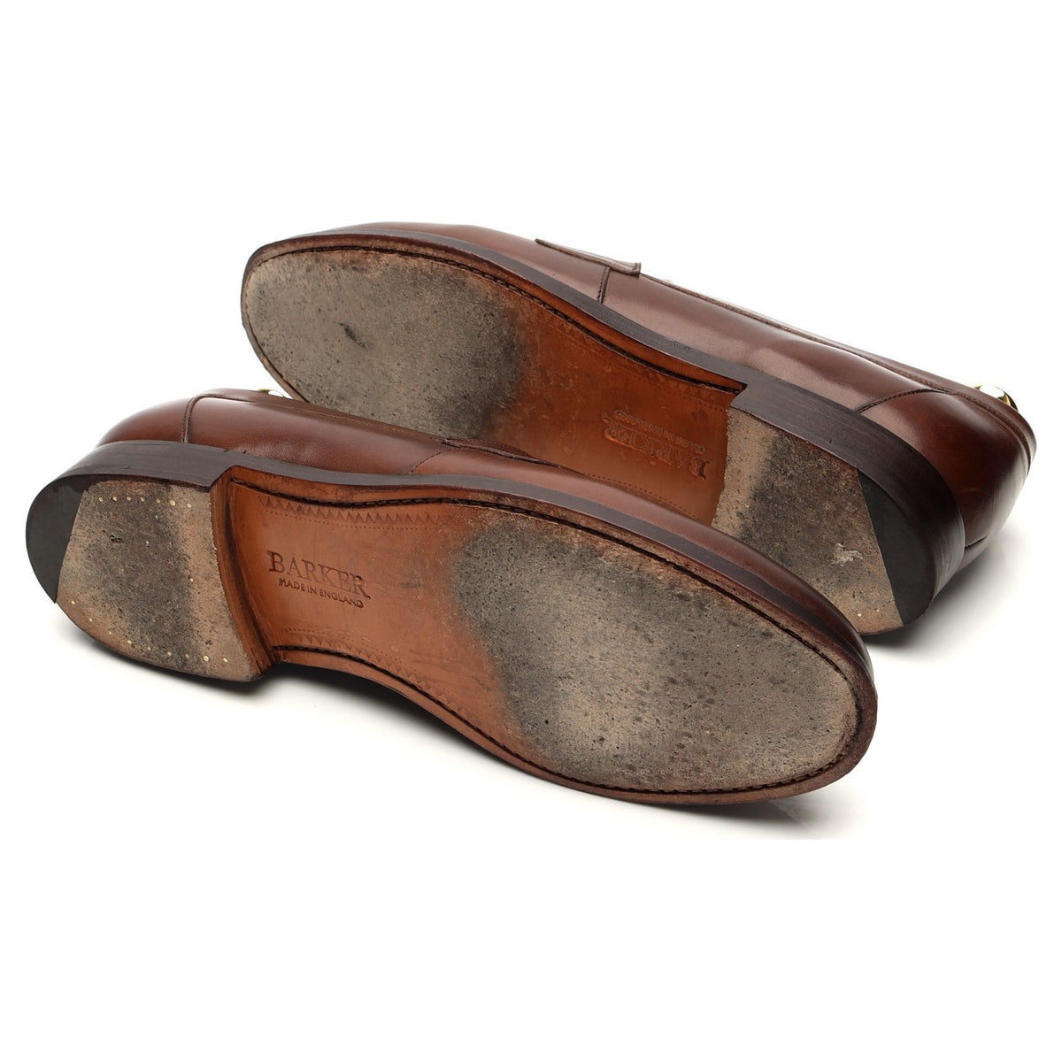 &#39;Portsmouth&#39; Brown Leather Loafers UK 9 F
