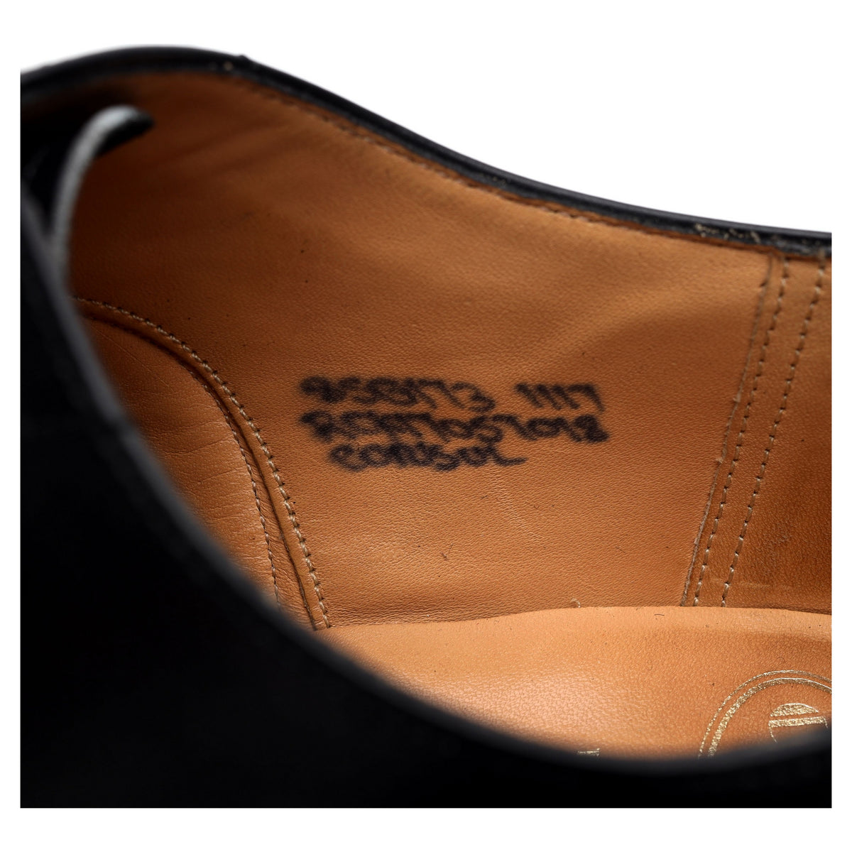 &#39;Consul&#39; Black Leather Oxford UK 8.5 G
