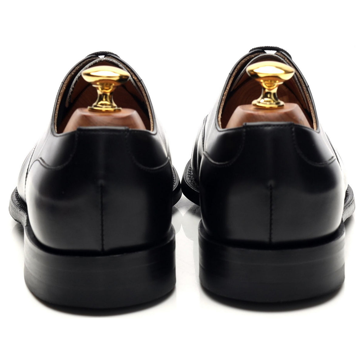 &#39;PA019&#39; Black Leather Oxford UK 6.5 F