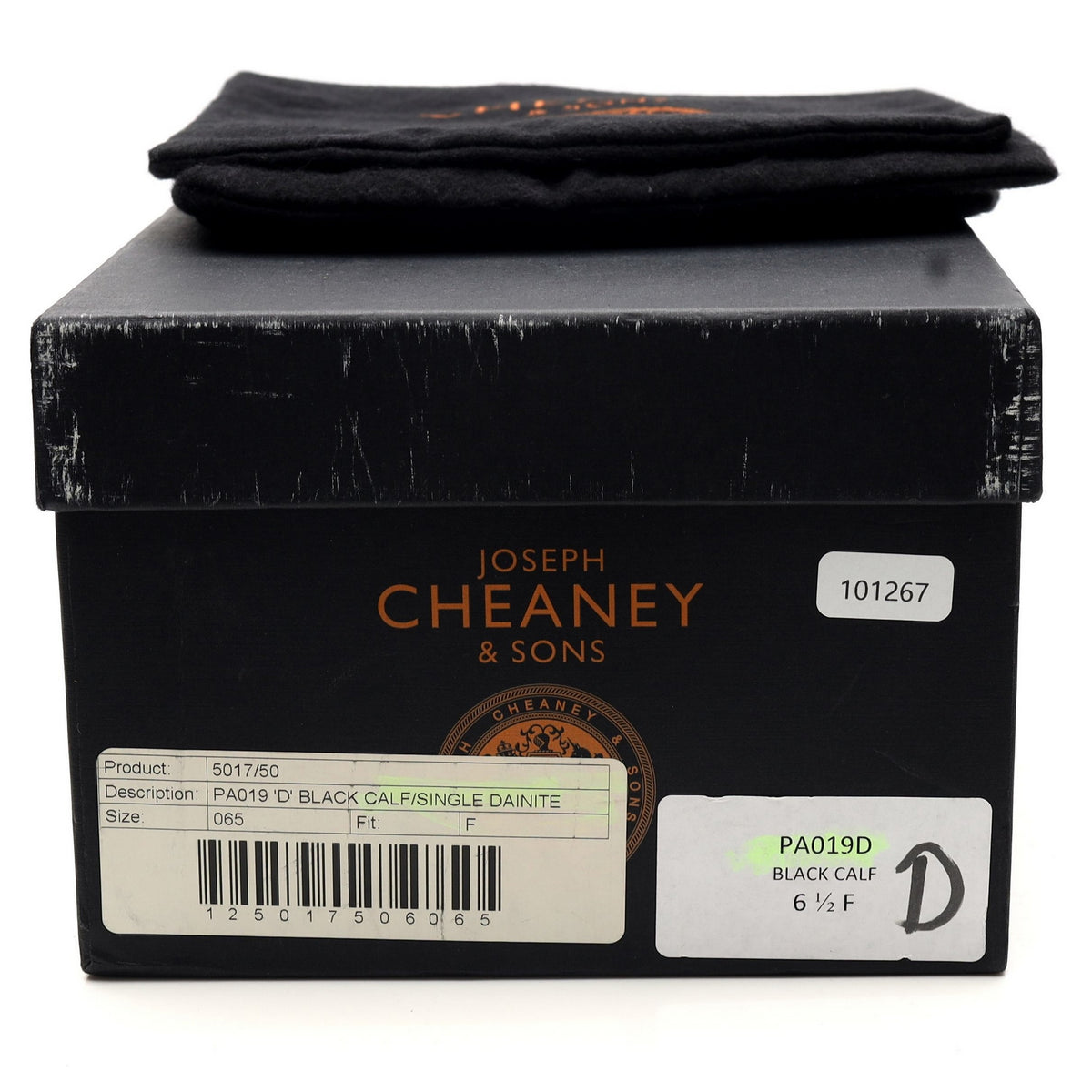 &#39;PA019&#39; Black Leather Oxford UK 6.5 F