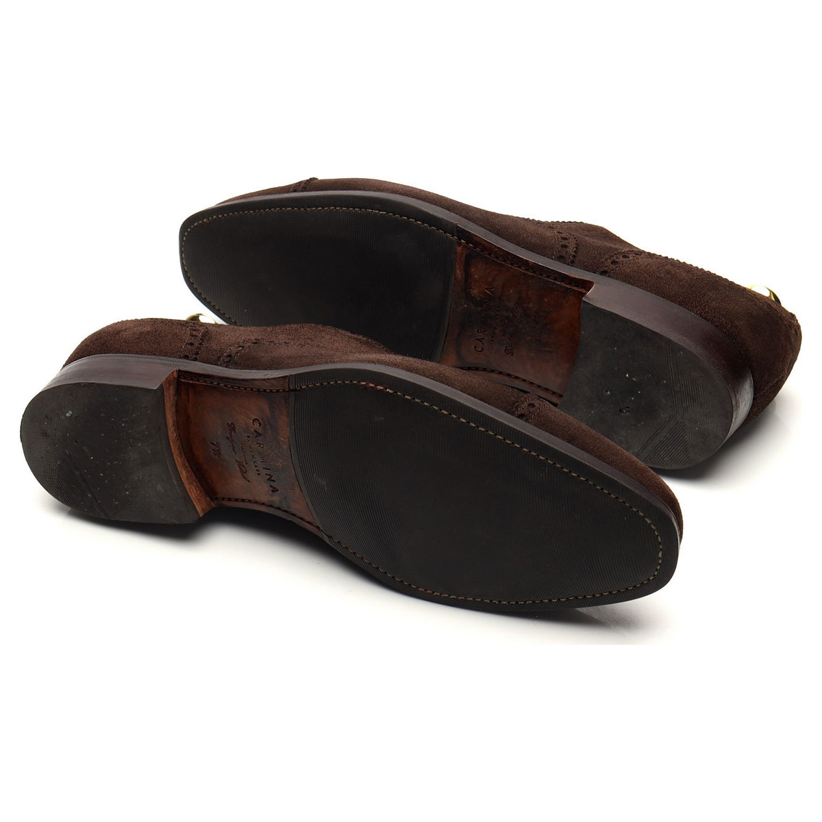 &#39;10051&#39; Dark Brown Suede Oxford Brogues UK 7.5