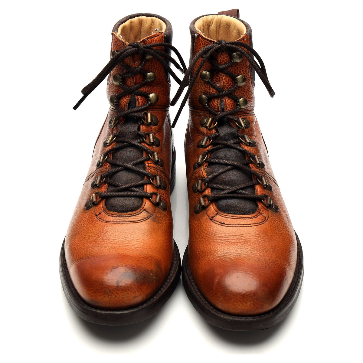 &#39;Ingleborough&#39; Tan Brown Leather Boots UK 8 F