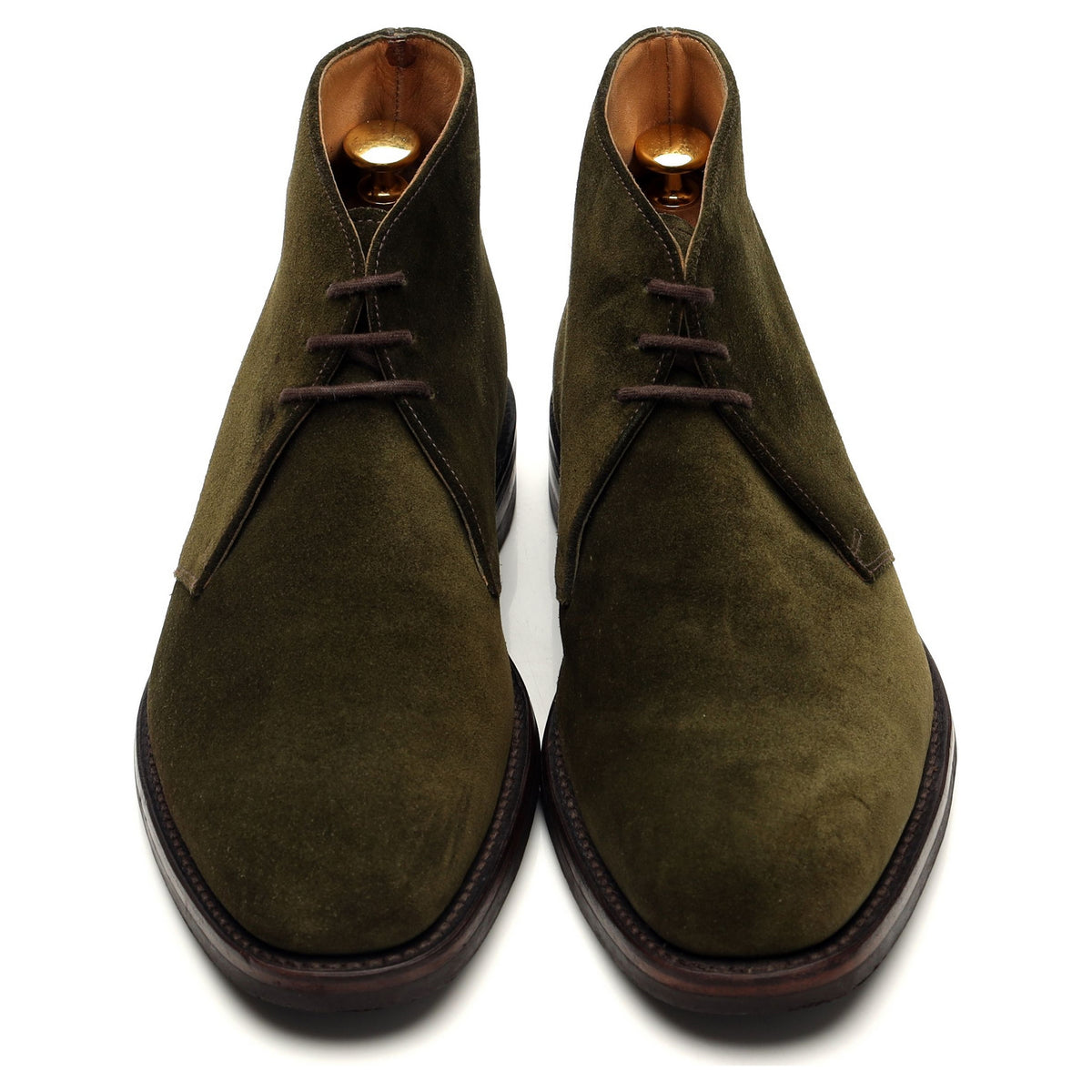 1880 &#39;Pimlico&#39; Green Suede Chukka Boots UK 7.5 F