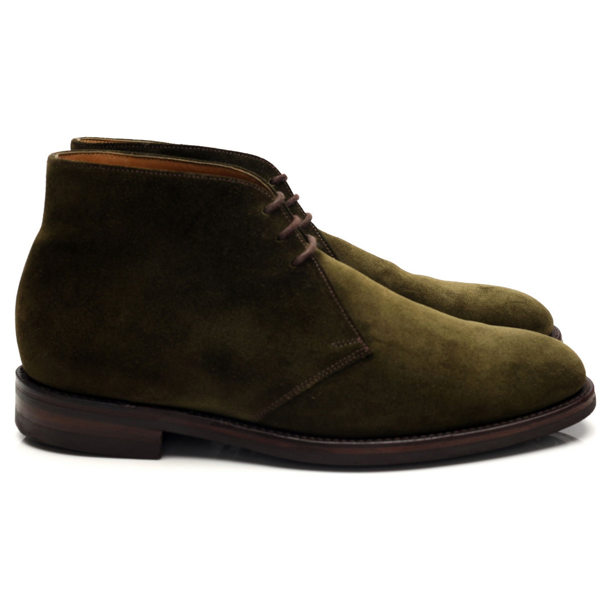 1880 &#39;Pimlico&#39; Green Suede Chukka Boots UK 7.5 F