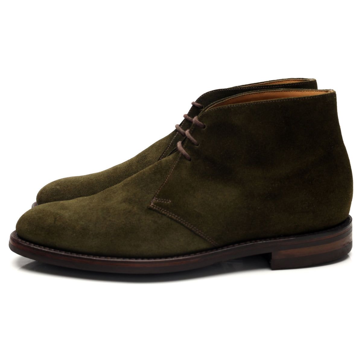 1880 &#39;Pimlico&#39; Green Suede Chukka Boots UK 7.5 F