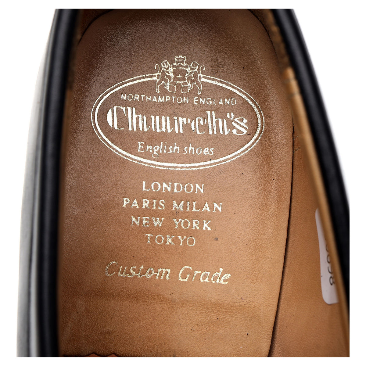 &#39;Darwin&#39; Black Leather Split Toe Loafers UK 8 G