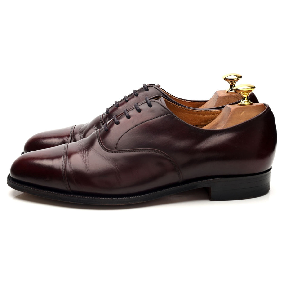 Jones Bootmakers &#39;Tees&#39; Burgundy Leather Oxford UK 8.5 F