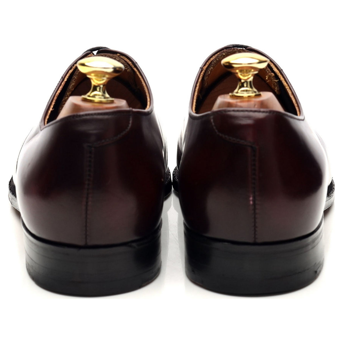 Jones Bootmakers &#39;Tees&#39; Burgundy Leather Oxford UK 8.5 F