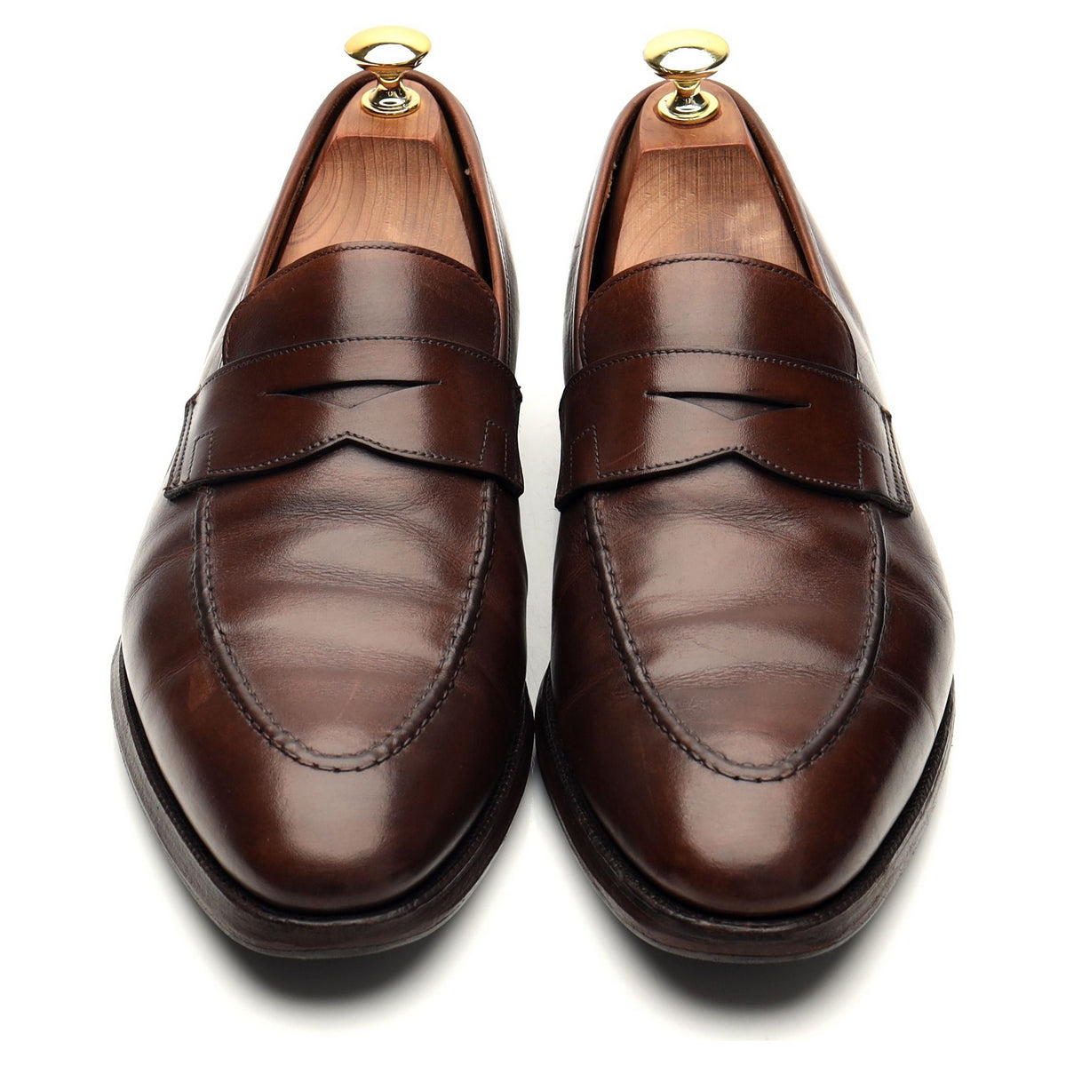 &#39;Sydney&#39; Brown Leather Loafers UK 8.5 E