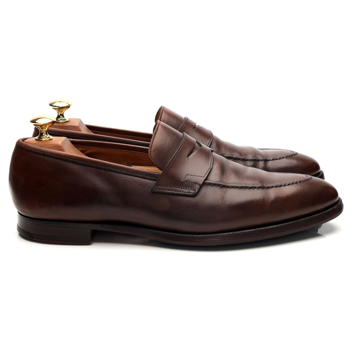 &#39;Sydney&#39; Brown Leather Loafers UK 8.5 E