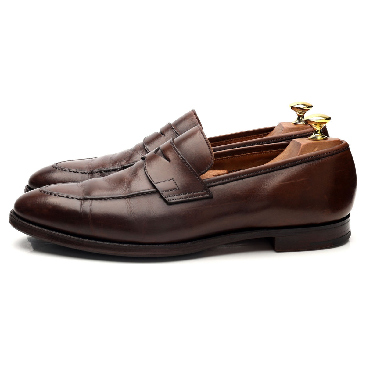 &#39;Sydney&#39; Brown Leather Loafers UK 8.5 E