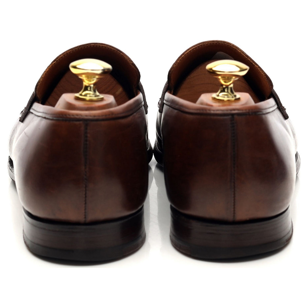 &#39;Sydney&#39; Brown Leather Loafers UK 8.5 E