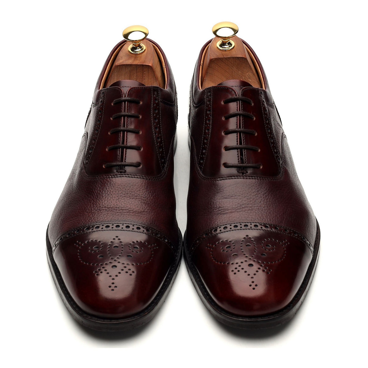 &#39;Woodstock&#39; Burgundy Leather Oxford Brogues UK 9 G