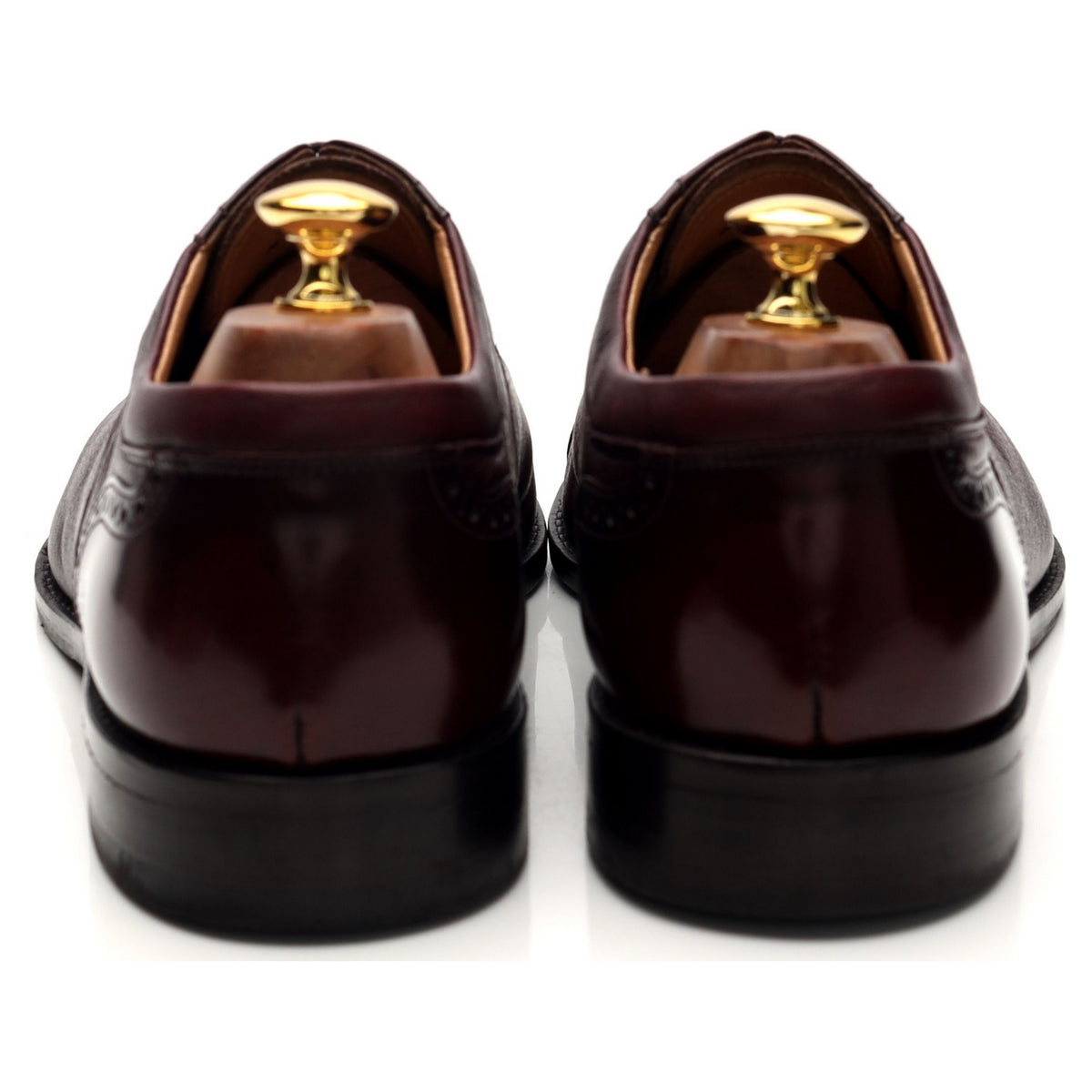 &#39;Woodstock&#39; Burgundy Leather Oxford Brogues UK 9 G